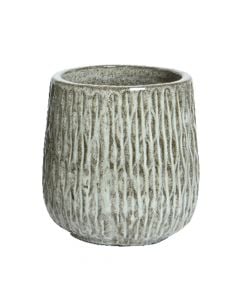 Flower pot, S, daniel, drainage hole, terracotta, off-white, Ø23 xH23.5 cm