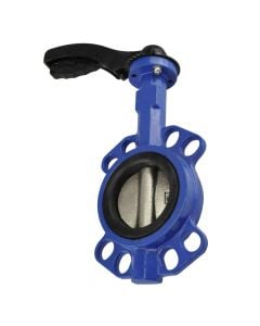 DN40 BUTTERFLY VALVES PN 16 WITH CI BODY,410 STEM, STEEL HANDLE DI DISC  DN40