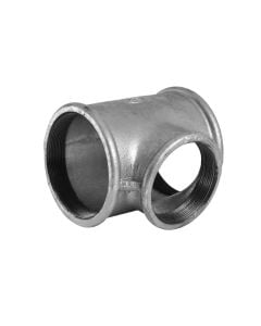 Tee galvanized female reduct 4X3"