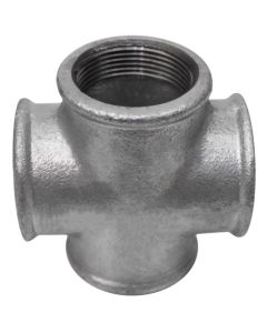 Cross galvanized female 4"