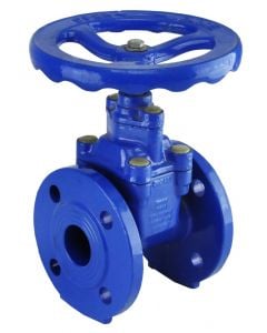 Gate valve DN 65 PN 16 with flange and rubber closures