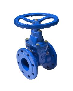Gate valve DN 125 PN 16 with flange and rubber closures