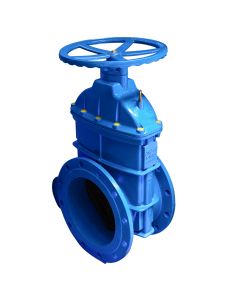 Gate valve DN 250 PN 16 with flange and rubber closures
