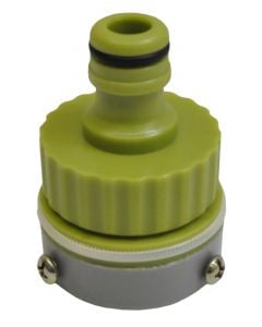 Universal tap adaptor, polypropylene, 13-25 mm