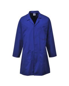 Professional work apron, cotton, blue, S