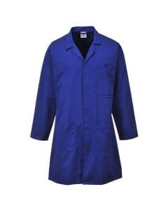 Professional work apron, cotton, blue, M