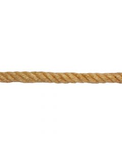 Three weaving rope, 12mm. Material: natural jute