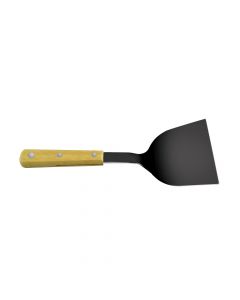 Barbecue spatula, "mr.Grill", with wood handle, Stainless Steel, grey, 27x10 cm