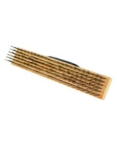 Street broom, wood/steel, 30x6 cm
