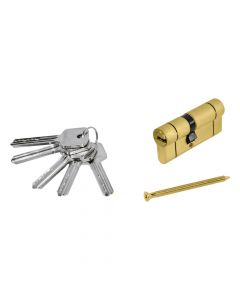 High security cylinder, bronze, gray, 70 mm, 5 keys