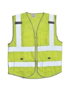 Reflective vests, polyester, yellow, M