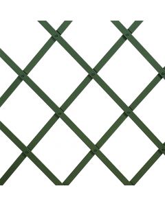 Gardh dekorues fizarmonikë, plastik, jeshile, 100x200 cm