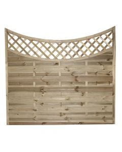 Surround arch panel, natural wood, 180x180 cm, light brown