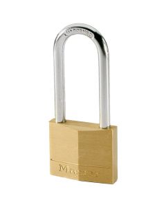 Long padlock, MASTER LOCK, brass, 40 mm