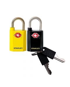 Stanley padlock, combo b/y 2 keyed