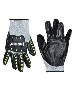 Gloves brixo rocky cotton-tpr / nitrile xl