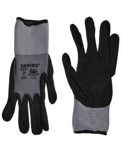 Gloves brixo rocky nylon-spandex / nitr. sabb. xl