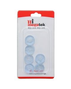 Tako për mobilje, 6 copë, gominë transparente, 18 mm