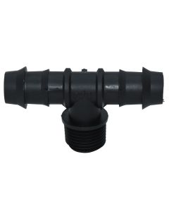 Tee indented male nipple , polyetilen, 20x1/2"x20mm, 6 bar