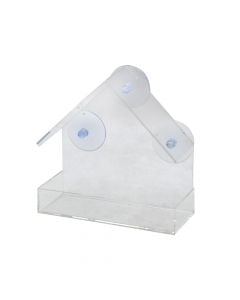 Bird house feeder, polycarbonat, 5x6x13 cm