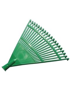Garden rake , polupoprilen, green, 43 cm, 20 tooth