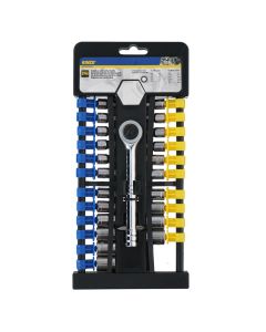 Set kriketi, Kinzo, krom-vanadium, 1/4 ", 23 copë