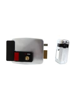 Electric lock for the left-hand door.