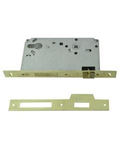 Door lock, zinc, 75x85 mm