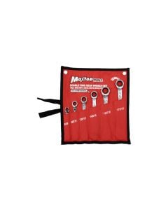 Double ring gear wrench 6pcs,  carbon-steel, 8-19 mm