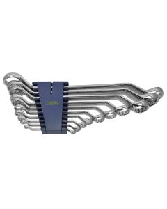 Double offset ring spanner 10pcs , carbon-steel, 5.5-32 mm