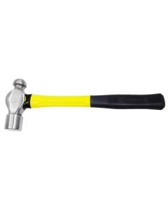 Polished ball pein hammer with fiber handle 1000gr