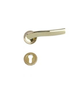 Zinc alloy door handle key shape Rossete