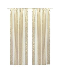 Curtain, polyester, beige, 150x270 cm