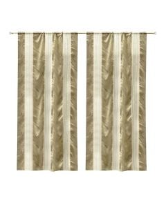 Curtain, polyester, brown, 150x270 cm