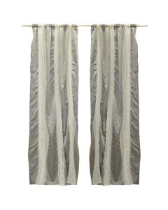 Curtain, polyester, gray, 150x270 cm