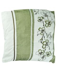 Decorative pillow, polyester, green, 43x43 cm