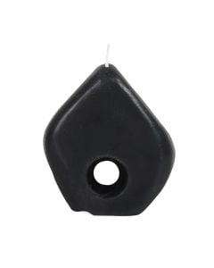 Decorative candle, paraffin, gray, dia 10xH11.7 cm