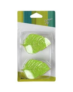 Metallic curtain clipper, Size: 8.5x5.3xH4 cm, Color: Green, Material: Metal