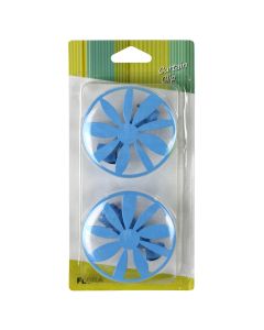 Metal clips, Size: D.8xH4 cm, Color: Blue, Material: Metallic