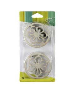 Kapese metalike, Permasa: D.7xH4 cm, Ngjyra: Fildishte, Materiali: Metalik