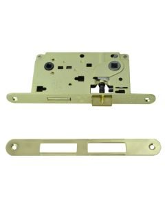 Toilet door lock, steel, 50x90 mm