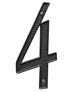 Door Number, 4, zinc alloy, 100 mm