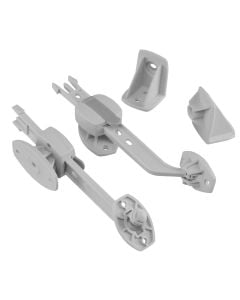 Mbrojtës dritare, plastike, 17x3.5xh3.2 cm, e bardhë, 2 copë, 1 pako