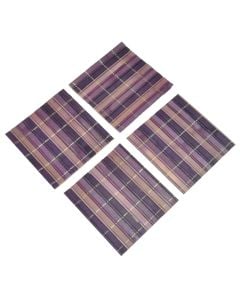 Napkin, bamboo, purple, 10x10 cm, 4 piece