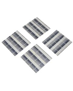 Napkin, bamboo, black, 10x10 cm, 4 piece