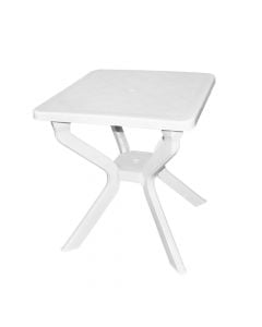 Tavoline e bardhe, Permasa:70x70cm, Materiali:Plastik