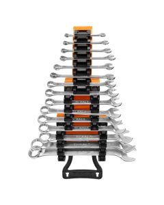 Professional wrench set, Beta, Fiso-Poligon & wrench positioner, 6-7-8-9-10-11-12-13-14-15-16-17-19-22-24mm, Cr-V