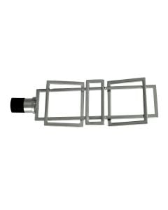 Curtain pole final, Size: D.20 mm, Color: Plated, Material: Metallic