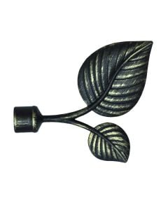 Curtain pole final, Size: D.20 mm, Color: Black-Gold, Material: Metallic