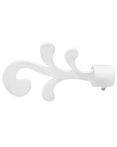 Curtain pole final, Size: D.16 mm, Color: White glossy, Material: Metallic